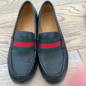 Kids Gucci Loafers- Black